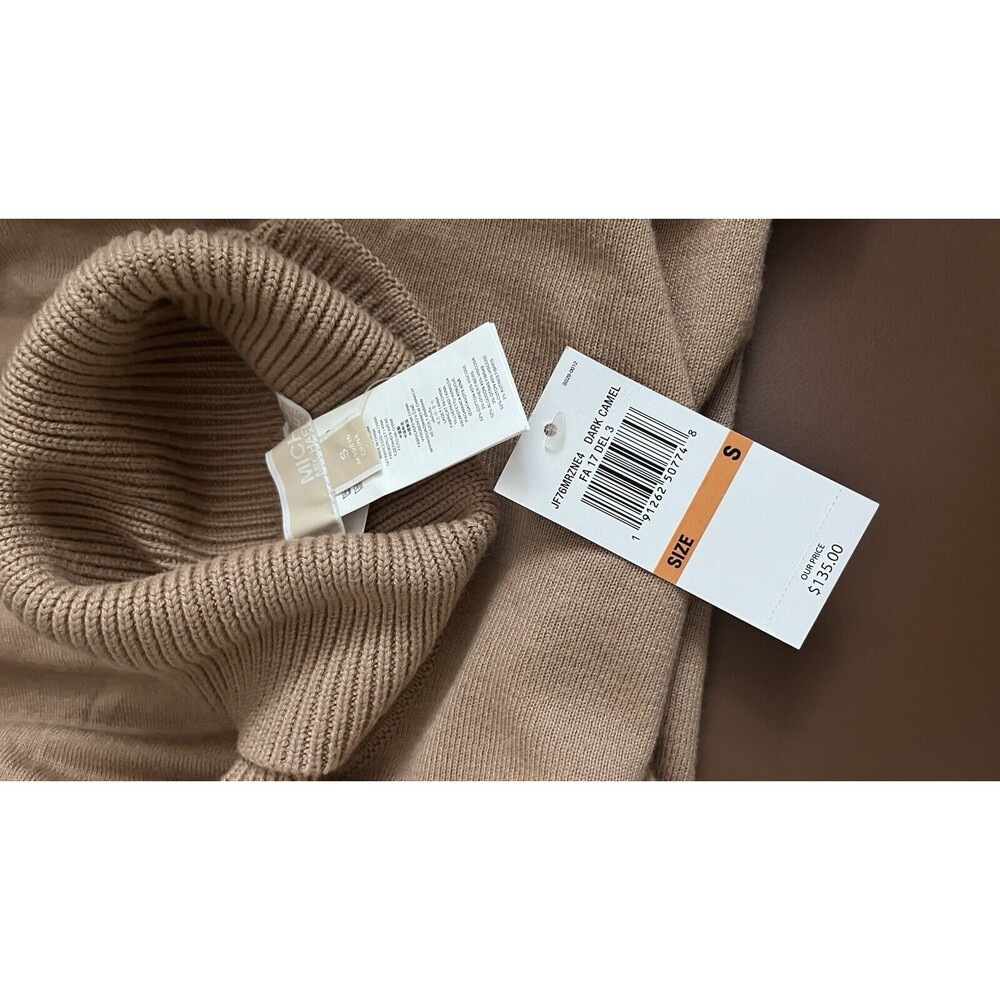 Women's Oversized Biege Pullover Poncho Wm's Sz S Old Money‎ RT$135